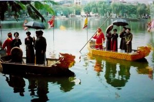 Hát quan họ trên sông trong hội Lim được nhiều du khách mong chờ nhất