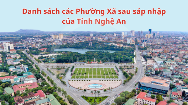 Danh sách các phường xã sau sáp nhập của tỉnh Nghệ An